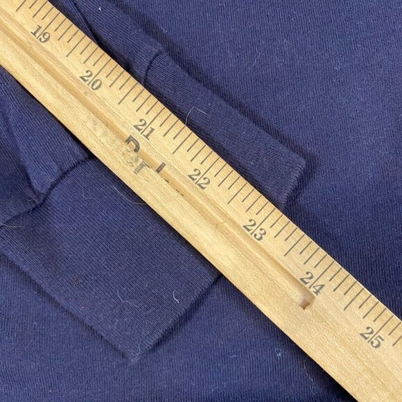 Polo Sport T-shirt L Blue Long Sleeve Cotton Spellout Vintage - Picture 6 of 8